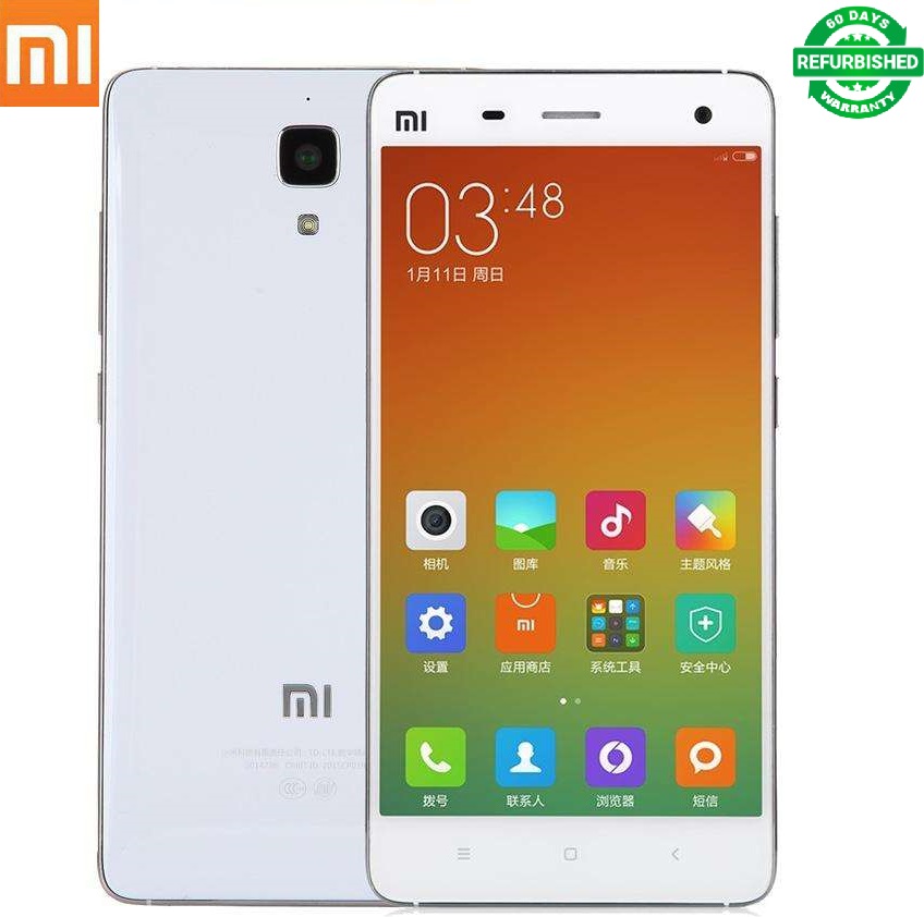 Refurbished Unlocked Xiaomi Mi4 5&apos;&apos; 2GB RAM 16/32GB ROM 13MP+8MP Mobile Phone
