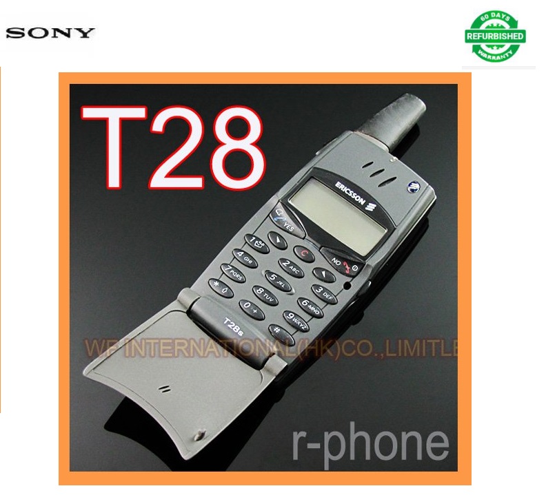 Refurbished Sony Ericsson T28 T28s Mobile cell Phone 2G GSM 900/1800 Unlocked Black &amp;