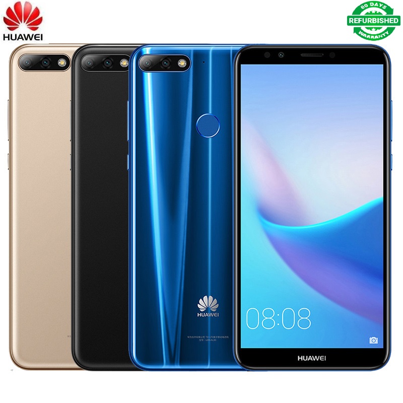 Refurbished Huawei Y7 Prime (2018) , 32GB/64GB -5.99 fullscreMP-Dual SIM-3000mAh-- Smartphone-13+8