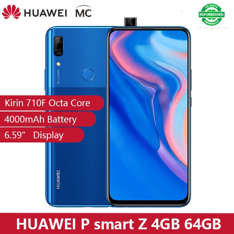 Global Version Huawei P Smart Z MobilePhone 4GB 64GB Kirin 710 16MP Cameras  6.59&apos;&apos; Cellphone