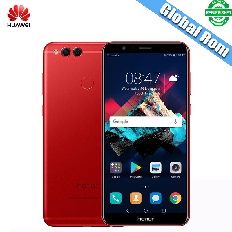 Refurbished Huawei Honor 7X 4G+32/64/128G 5.93&quot; Full Screen  Mobile Phone Dual Rear Cameras 3340mAh