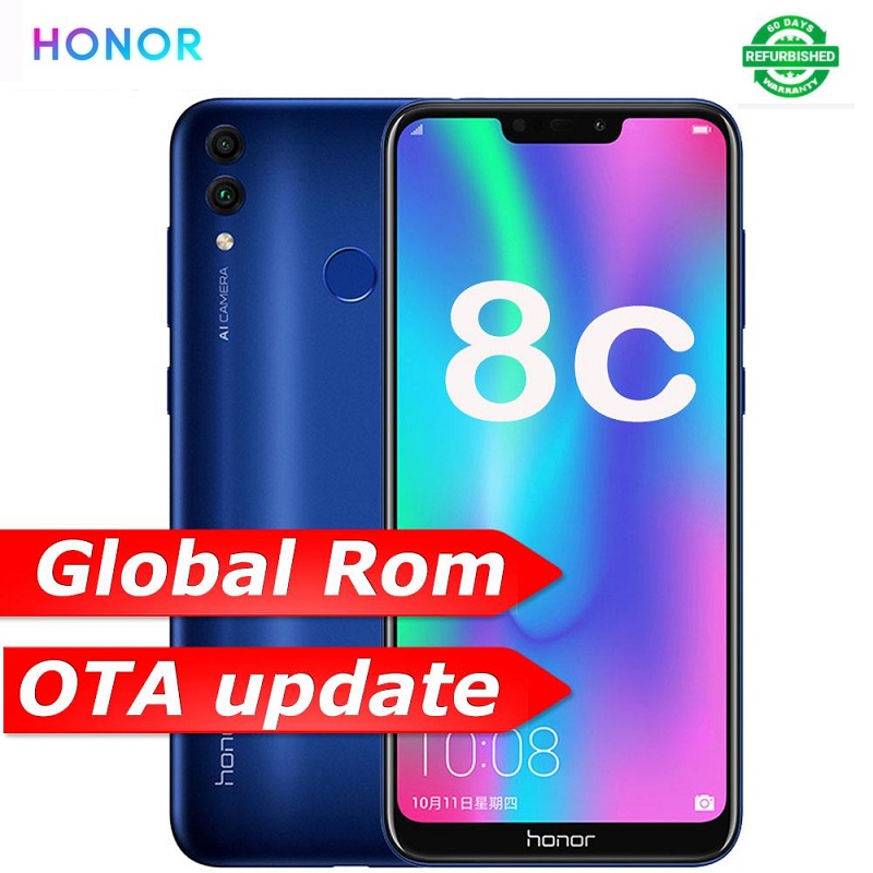 Refurbished Huawei 8C Honor 8C 6.26“ 4G+32G/64G/128G 8.0MP Dual  2+13MP Camera 4000mAh smartphone