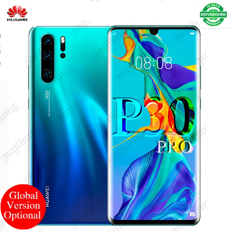 Refurbished HuaWei P30 Pro  6.47inch 8GB+128G/256G/512G  40.0MP NFC Fingerprint  smartPhone  HuaWei P30Pro
