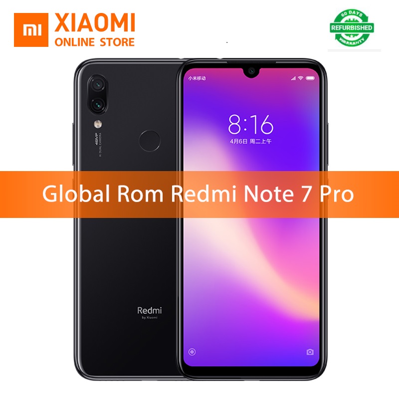 Refurbished Xiaomi Redmi Note 7 Pro 6.3 "'6GB+128GB  4000mAh Water Drop Screen 48+13MP Smartphone