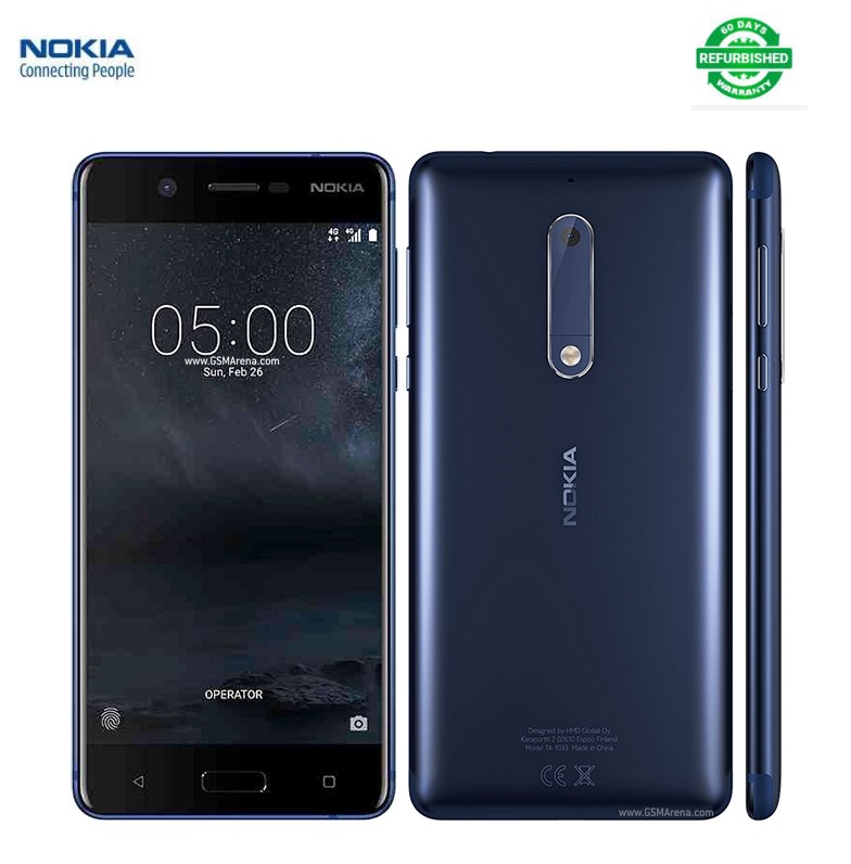 Refurbished Nokia 5 5.2"   LTE 4G 16G ROM 2G RAM Android 7.0  Single SIM Card 1080P 13MP  Smartphone