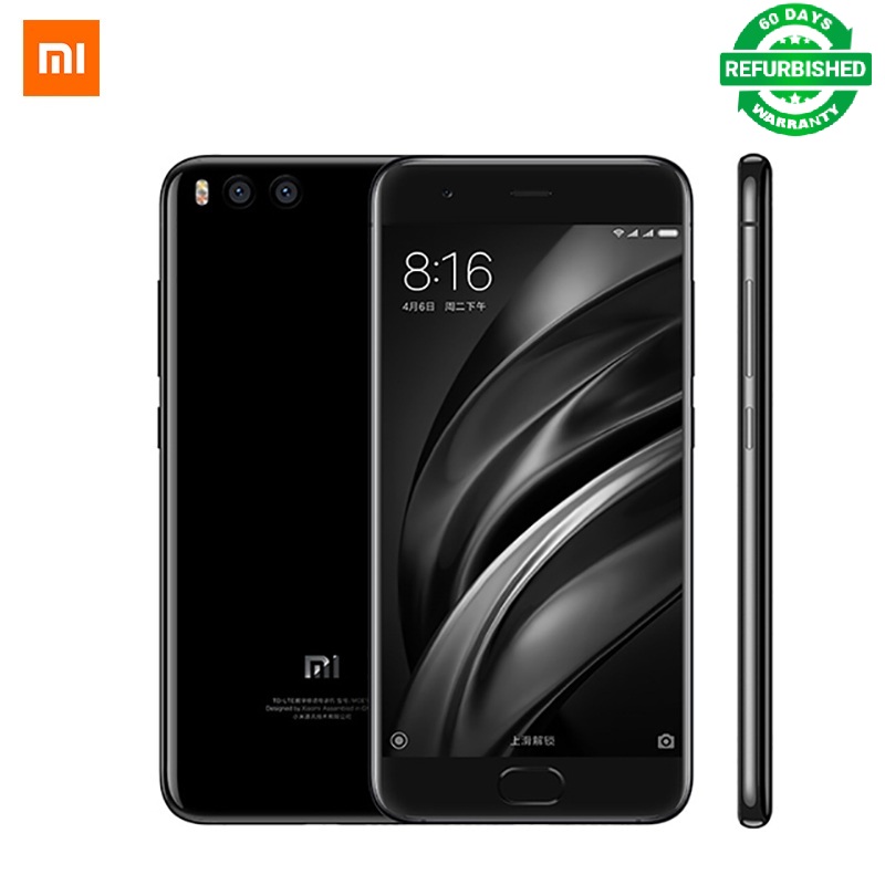 Refurbished Xiaomi Mi 6 5.15&quot; 6GB +128GB 1080p 4G smartphone dual camera 12.0MP 3350mAh Mi6