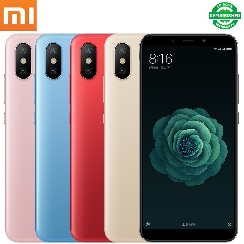 Refurbished Xiaomi Mi 6X Mi6X 6 +128GB  Smartphone   5.99&quot; 18:9 Full Screen 20MP  4G Dual SIM