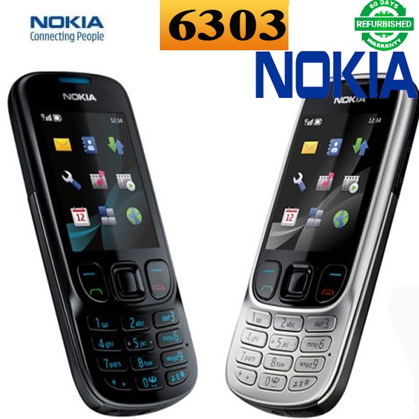 Refurbished phone Nokia 6303 6303i Classic Mobile Phones 3.15MP Camera 1050mah Bluetooth Mp3 Player