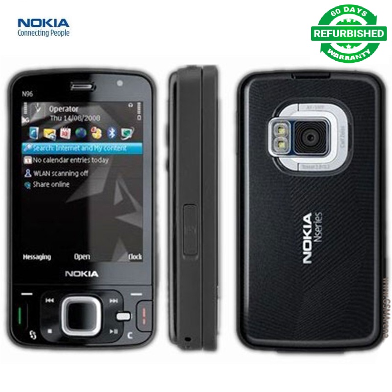 Refurbished phone Nokia N96 Wifi GPS Bluetooth 5MP Camera Phone Unlocked GSM WCDMA