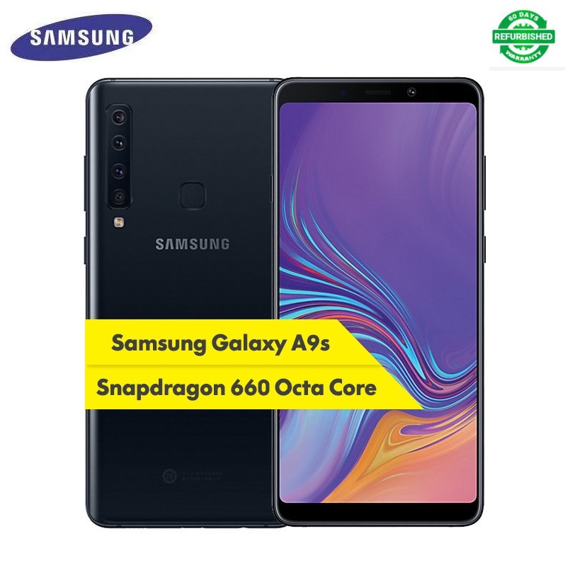 Refurbished Samsung Galaxy A9s 6.3&quot;  Phone 6GB+128GB Four Rear Camera Android Fingerprint Phone