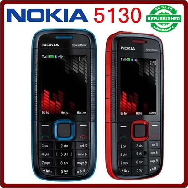 Refurbished nokia 5130 XpressMusic super long standby bluetooth camera phone
