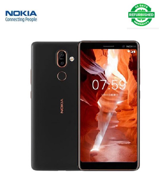 Refurbished Nokia 7 Plus Smartphone 6.0&apos;&apos; 4/6+64GB 13MP+16MP Mobile Phone 3800mAh 4G NFC Cellphone