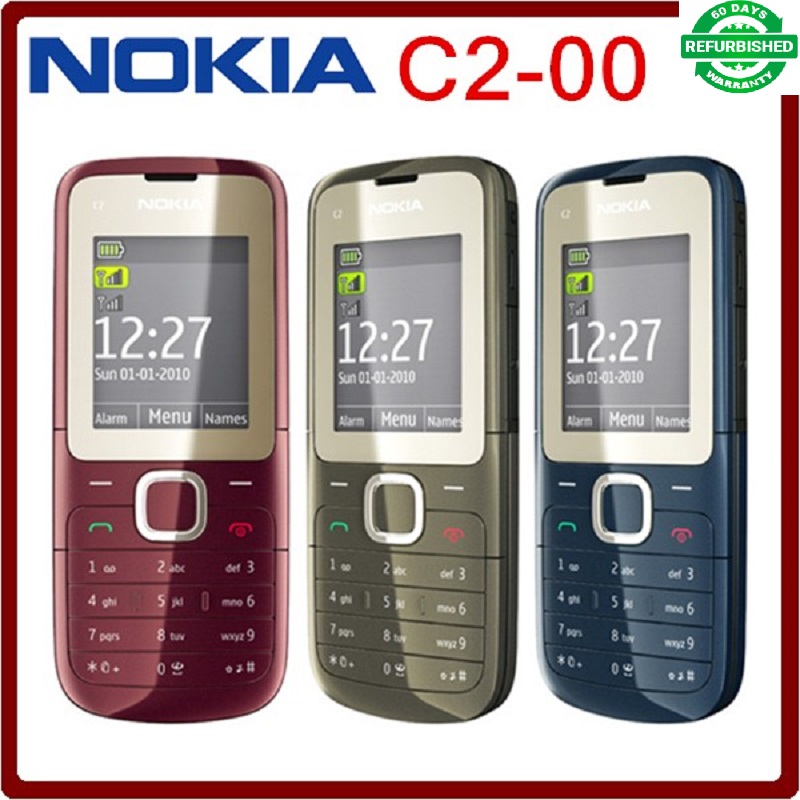 Refurbished phone NOKIA C2-00 C2 dual SIM Card Phone Unlocked FM Bluetooth