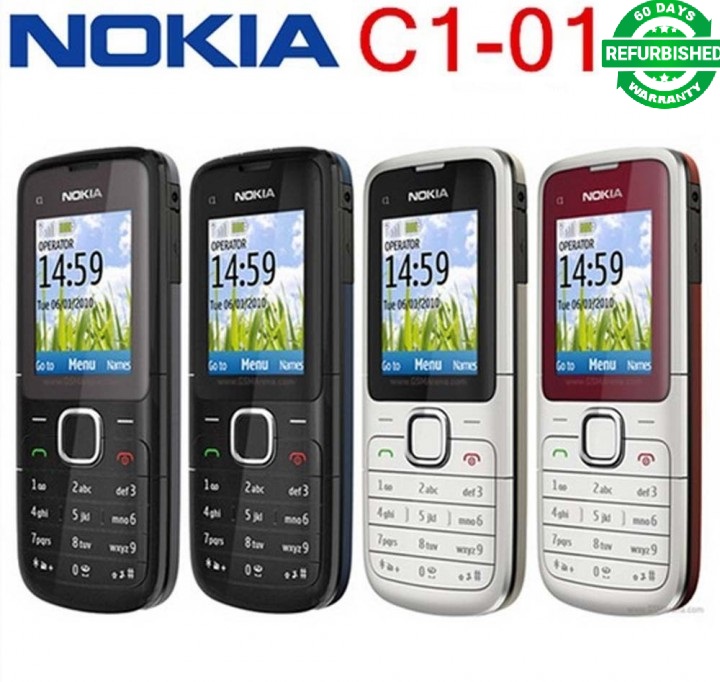 Refurbished nokia C series C1-01 -(unlocked) GSM 900/180 durable phone