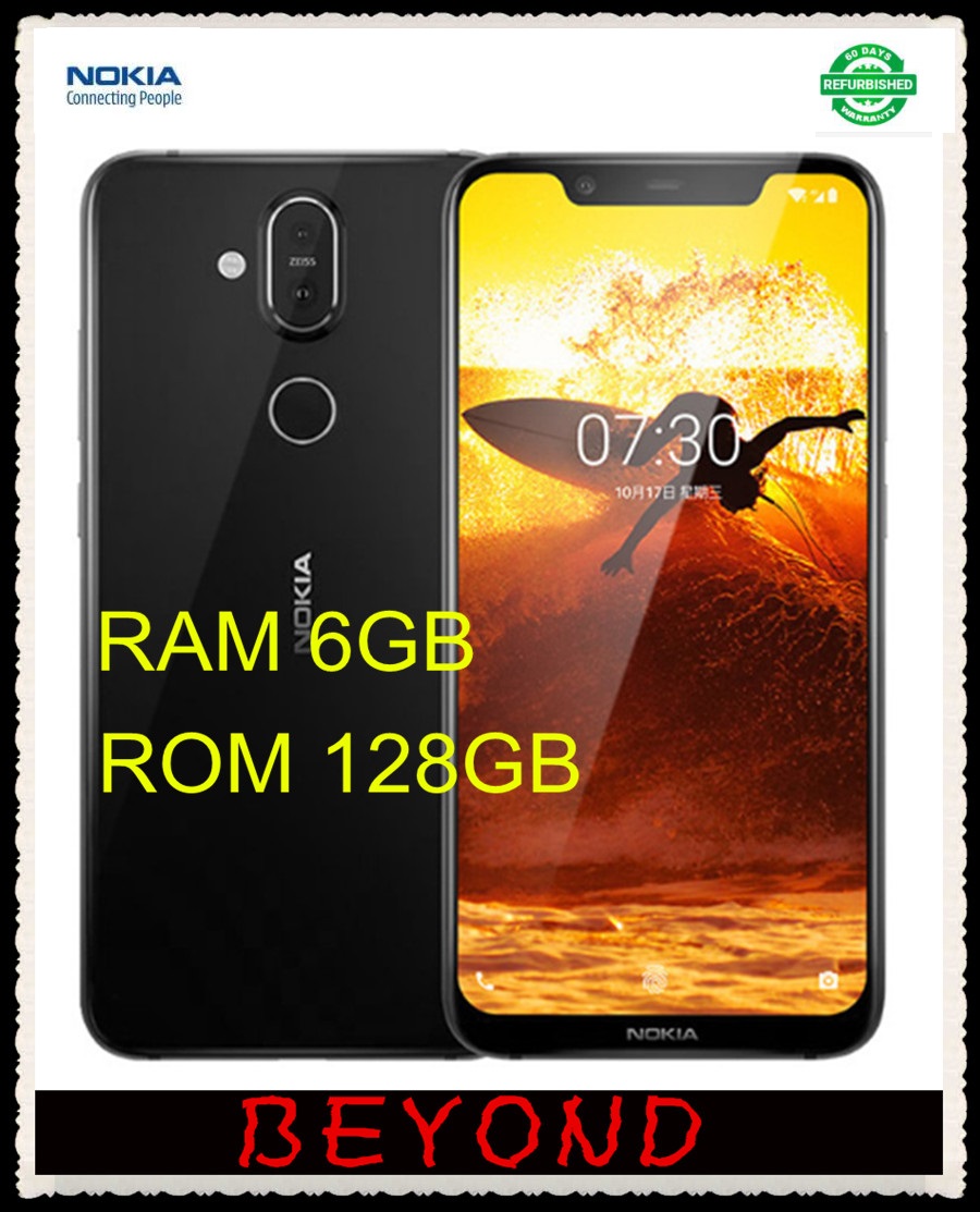 Refurbished NOKIA X7 6+128g Smartphone 6.18 inch android 8.1 3500mAh 13MP+20MP Camera Mobile phone