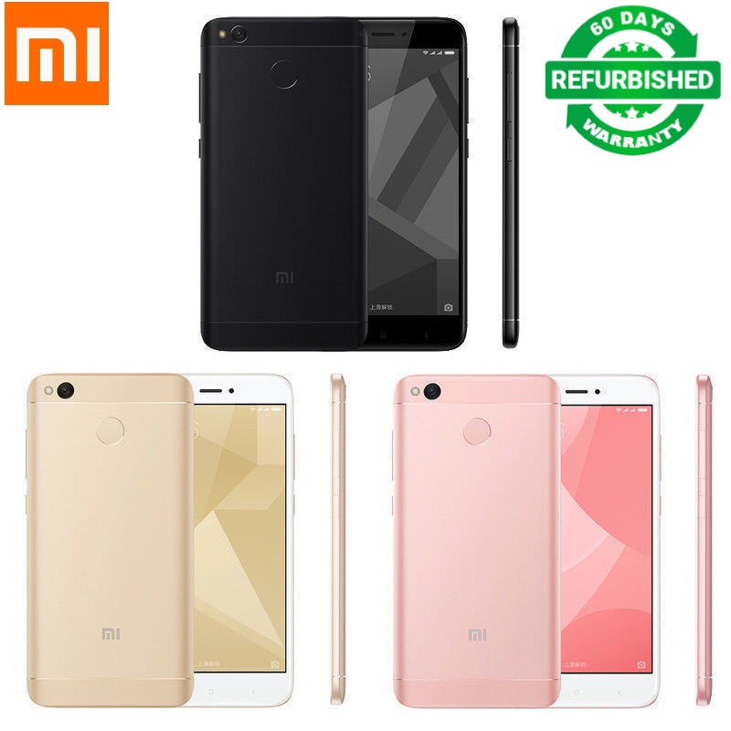 Refurbished Xiaomi Redmi 4X 5.5in 4100mAh 2g+16g 13MP+5MP  1280x720 4G  smartphone With FingerPrint