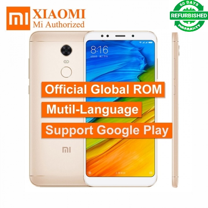 Refurbished  Xiaomi Redmi 5 Plus 5.99&quot; 18:9 Snapdragon 625 Octa Core MIUI9 3GB 32GB 4G LTE Smartphone Touch ID