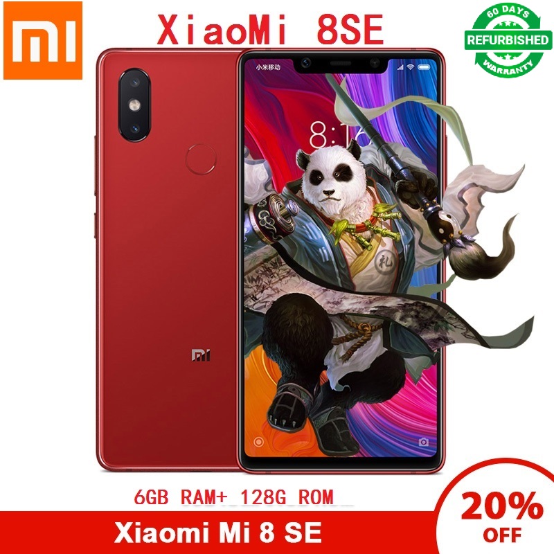 Refurbishedl Xiaomi Mi 8 SE 5.88&quot; 6GB +128GB 20MP+12MP Full Screen 3120mAh Mi8 SE 4G Smartphone