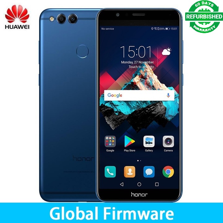 Refurbished  Huawei Honor 7X 4G+64GB 5.93&quot; smartphone OTA  16mp+8mp Dual Rear Cameras 3340mAh