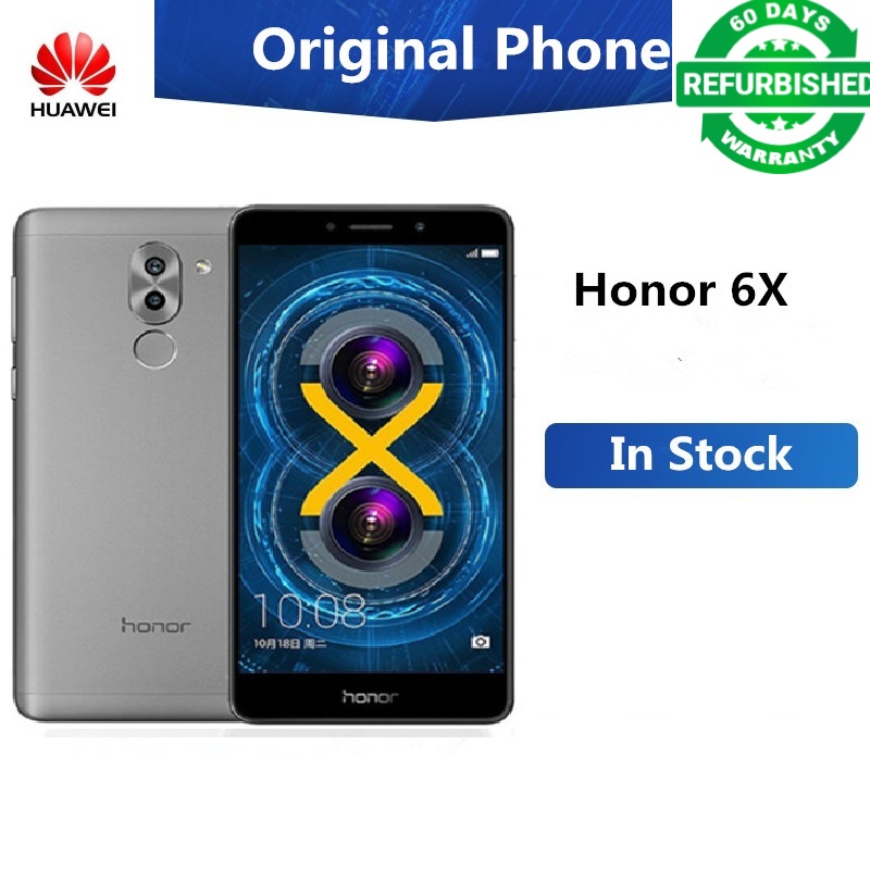 Refurbished phone Huawei GR5 honor play 6X  3+32GB -5.5 ''screen-12mp+8MP- smartphone smart phone