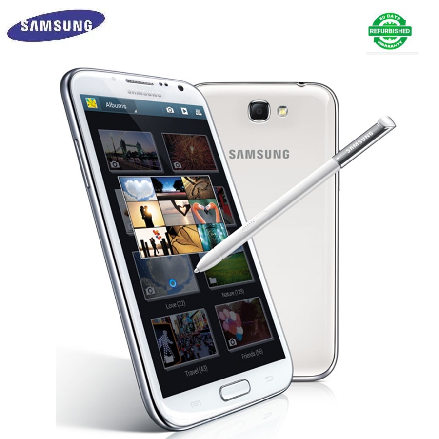 Refurbished Samsung Galaxy Note 2  5.5 inch Smartphones 2GB RAM 16GB ROM 3G NFC Mobile Phones