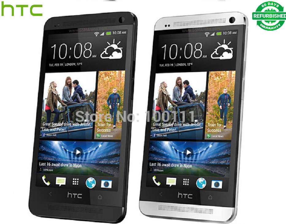 Refurbished HTC ONE M7 Unlocked  4G Wifi GPS 4.7&apos;&apos; Touch Cell Phone 2GB RAM 32GB Android SmartPhone