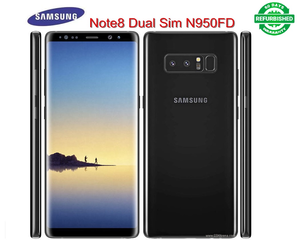 Refurbished Samsung Galaxy Note 8 6GB+64GB 6.3inch screen 24mp+8mp wireless charging smartphone