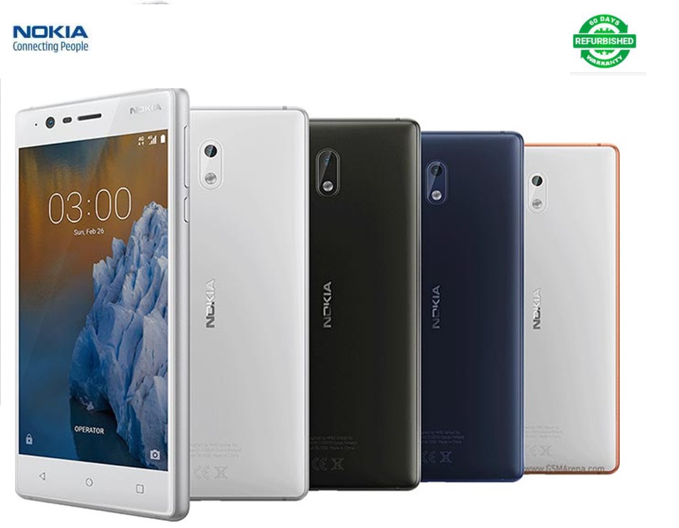 Refurbished phone Unlocked  Nokia 3 2gb+16gb  Single SIM Card Android 7.0  8MP