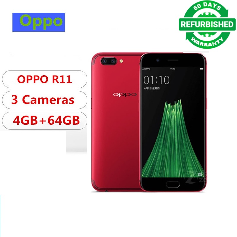 Refurbished  Oppo R11 4G Phone  Android 8.1 5.5&quot; 4GB RAM 64GB ROM 20.0MP Fingerprint