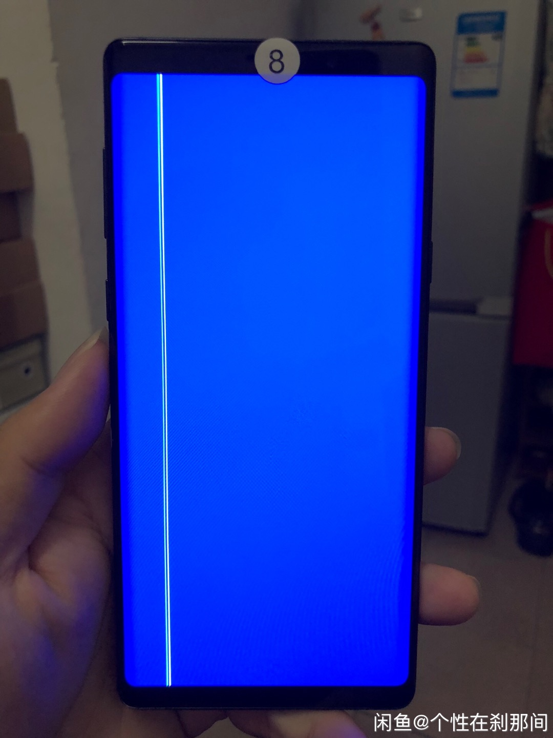 Refurbished Samsung Galaxy note 9 128GBROM+6GB RAM single sim 12+8MP smartphone screen with one line