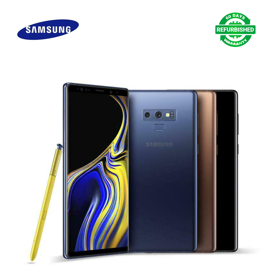 Refurbished Samsung Galaxy Note 9 ROM 128GB RAM 6GB 6.4&quot; Original Cellphone screen with single line
