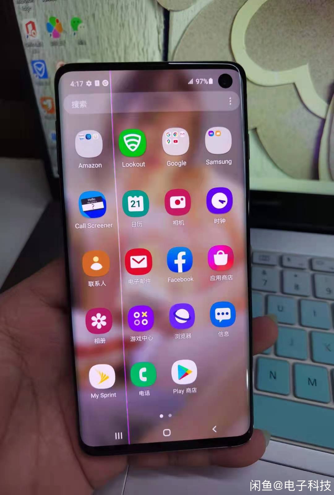 Refurbished Samsung Galaxy S10 6.1&quot; 8GB RAM 128GB ROM  NFC 4G LTE Original Single SIm  4G Phone