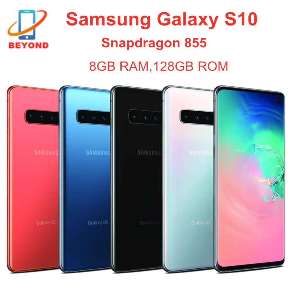 Refurbished Samsung Galaxy S10 6.1&quot; 8GB RAM 128GB ROM  NFC 4G LTE Original Single SIm  4G Phone