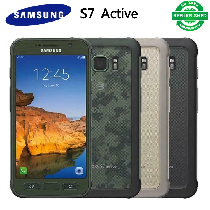 Refurbished Samsung Galaxy S7 Active G891A Smart Phone 5.1''1440X2560 4GB+32GB 5MP+12MP 2G/3G/4G  4000mAh fingerprint Smartphone