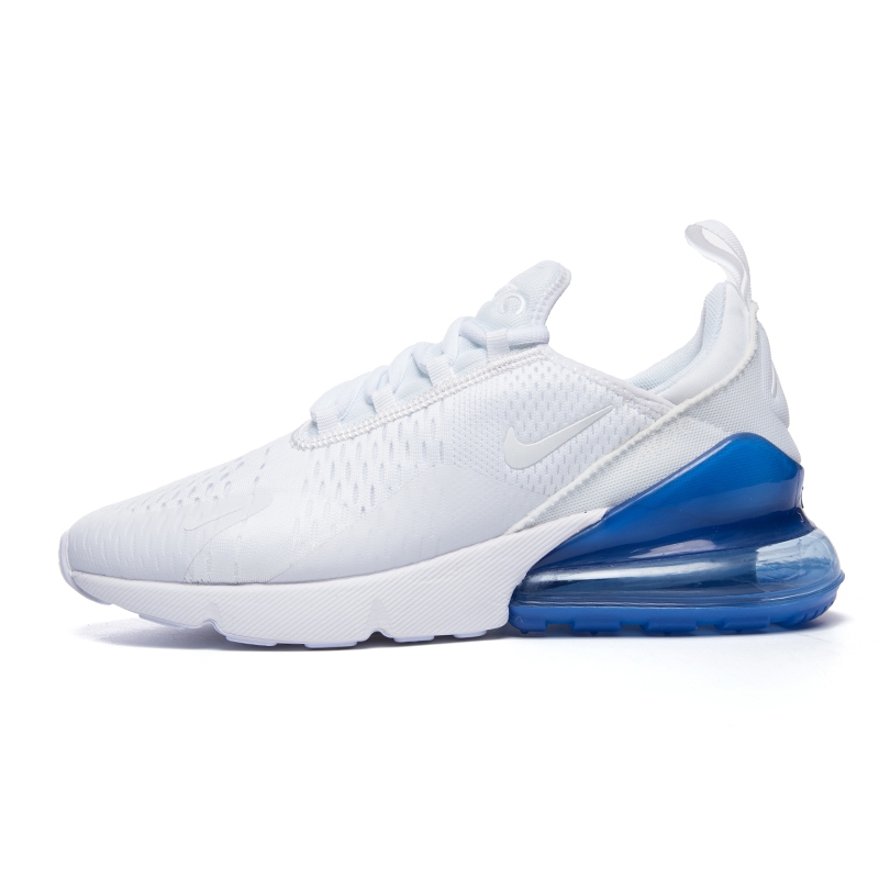 NIKE AIR MAX 270 Black and White MEN'S SPORTS RUNNING SHOES Men's Nike Air Max 270 Casual Shoes WhiteMetallic Silver