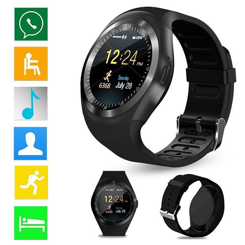 Touch Screen Round bluetooth Smart watches y1 waterproof smart watch for women men