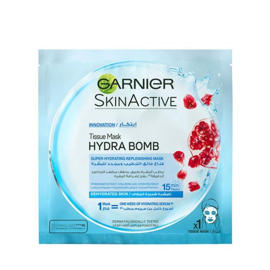 Garnier Skin Active Hydrabomb Pomegranate Tissue Face Mask