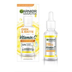Garnier Even And Matte Vitamin C Booster Serum - Concentrated with 3.5% glow complex with Niacinamide + Vitamin C + Salicylic Acid to smooth the skin texture and even the look of t as picture 15ml
