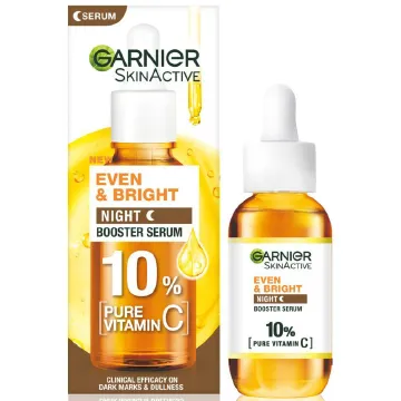 Garnier Brightening Night Serum With 10% Pure Vitamin C 30Ml 30ml