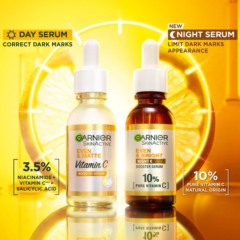 Garnier Brightening Night Serum With 10% Pure Vitamin C 30Ml