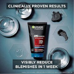 【Discounted】Garnier Pure Active 3 In1 Charcoal Anti Blackhead Mask Wash Scrub -150ml