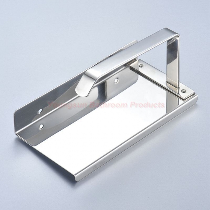 Multi-functional 304 Stainless Steel Toilet Paper Holder with Mobile Phone Shelf