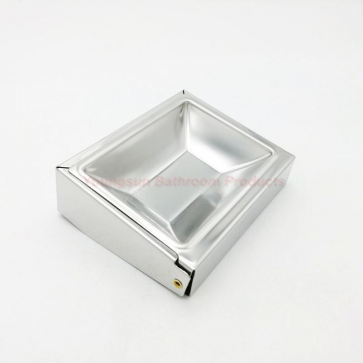 Wall Mounted Stainless Steel Flexible Toilet Soap Box Soap Container Soap Dish / Ashtray