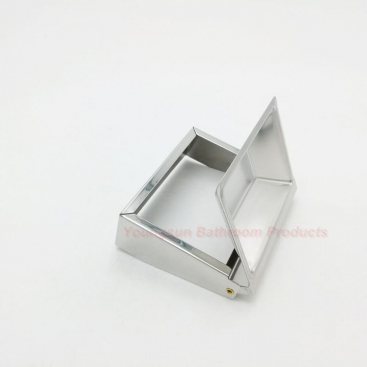 Wall Mounted Stainless Steel Flexible Toilet Soap Box Soap Container Soap Dish / Ashtray
