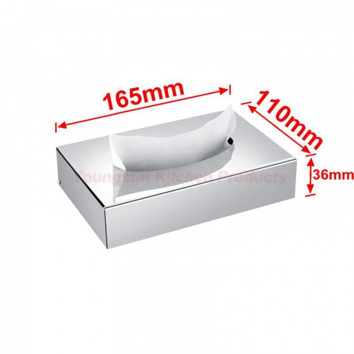 Good Quality Home Use and Hotel Small Size Stainless Steel Table Tissue Box Napkin Holder