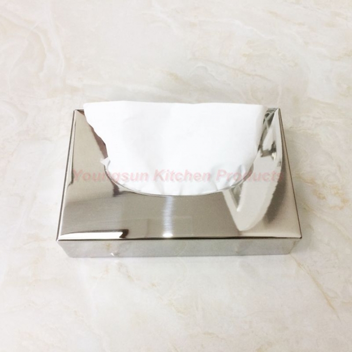 Good Quality Home Use and Hotel Small Size Stainless Steel Table Tissue Box Napkin Holder