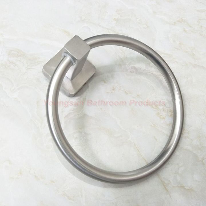 Luxury Bathroom Products 304 Stainless Steel Towel Ring Towel Hanger Towel Hook Towel Holder