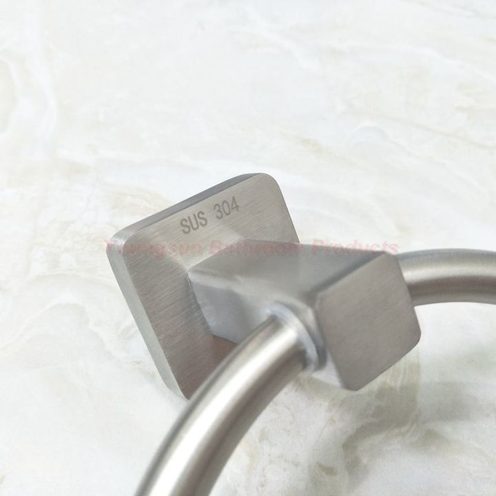 Luxury Bathroom Products 304 Stainless Steel Towel Ring Towel Hanger Towel Hook Towel Holder