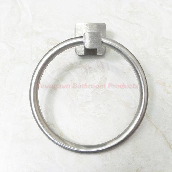Luxury Bathroom Products 304 Stainless Steel Towel Ring Towel Hanger Towel Hook Towel Holder