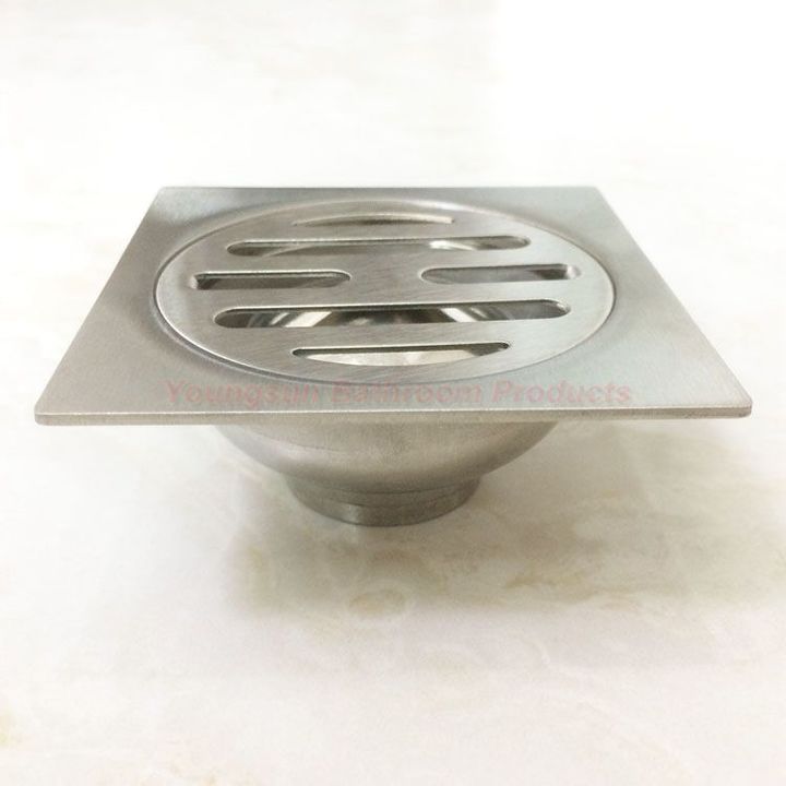 3 by 3 inches 75 x 75mm Small Size Mini Stainless Steel Floor Drain Shower Drain Floor Strainer